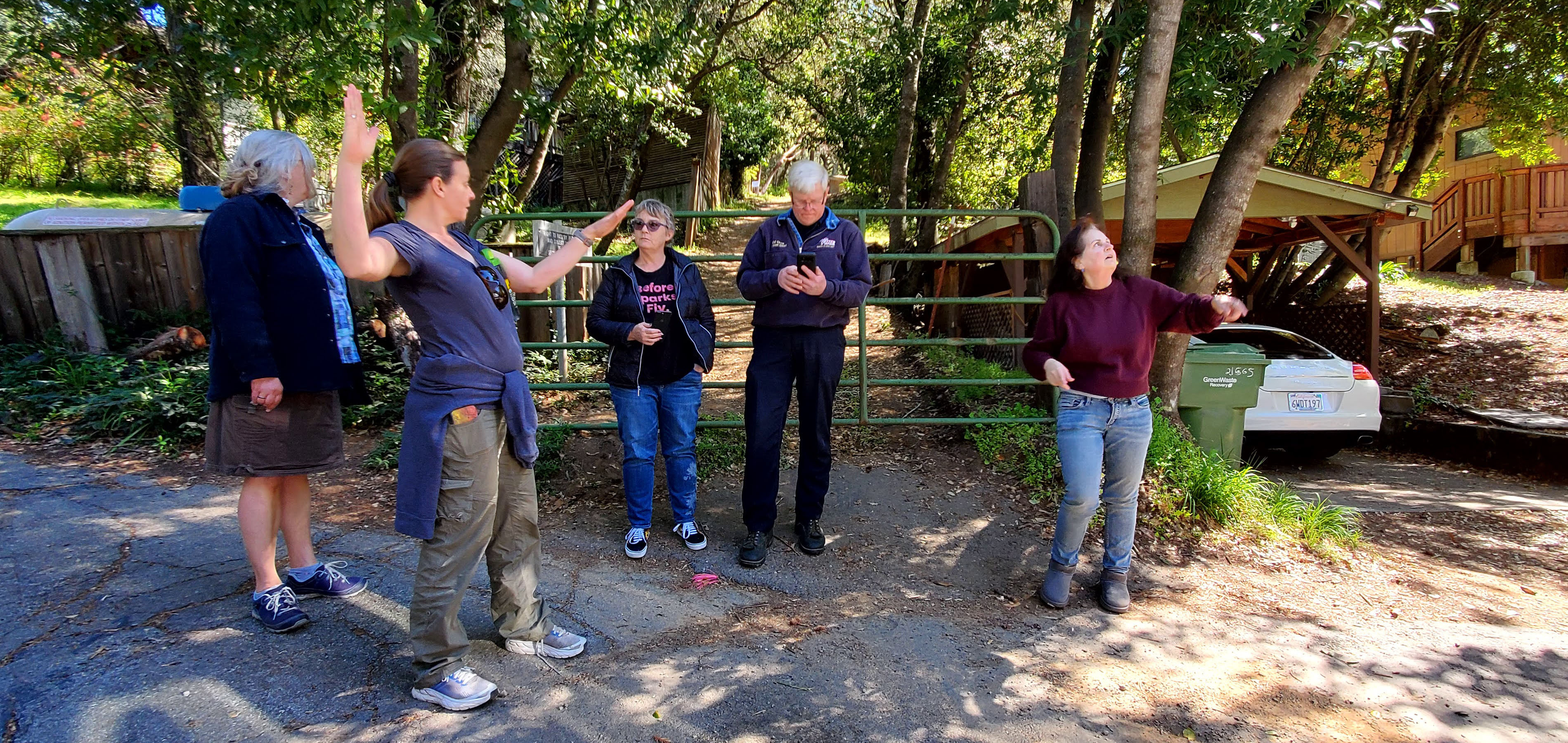 Aldercroft Heights locked gate wildfire mitigation evacuation